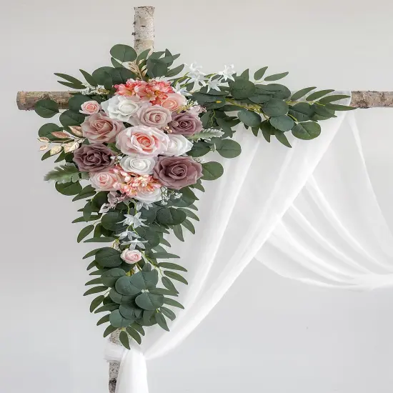 Fabric for DIY Wedding Party Ceremony Reception Backdrop Floral Decoration {6}