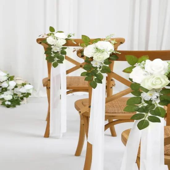 Flowers for Wedding Aisle Decor Church Pew Decorations {3}