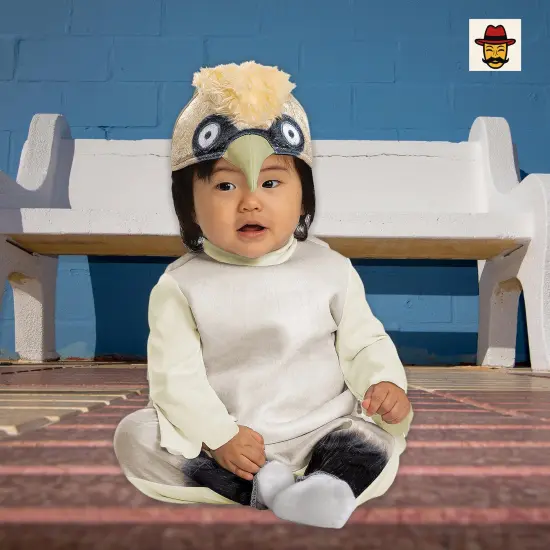 Baby Little Mermaid Scuttle Costume, White Top Wing Cape Seagull Headpiece {3}