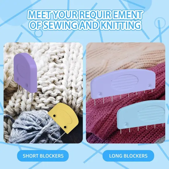 130 Pcs Knit Blockers and Combs for Blocking {3}