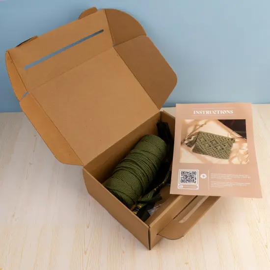 John Bead Macrame Craft DIY Kit Handmade Clutch {4}