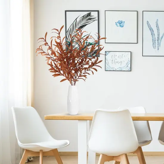 4Pcs Fall Artificial Olive Branches Autumn Long Stems {5}