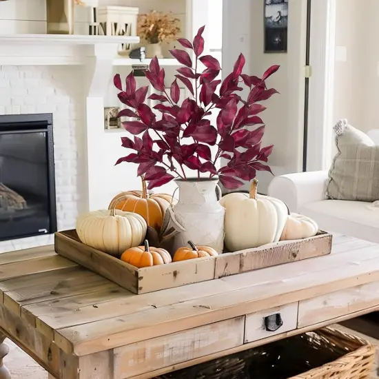 3 Pcs Stems Fall Bay Leaves {2}