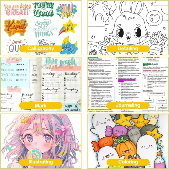 Art Markers Pens Brush Tip {4}