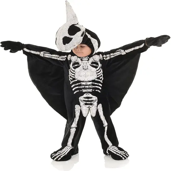 Underwraps Pterodactyl Fossil Toddler Childs Halloween Costume Black/White {1}