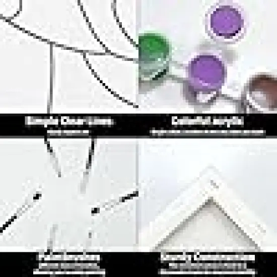 Paint Pre Drawn Canvas for Adults {4}