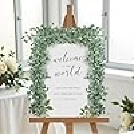 Faux Greenery Garland for Indoor Outdoor Farmhouse Wedding Staircase Floral Decor. {2}