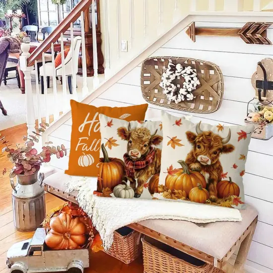 Fall Pillow Covers {3}