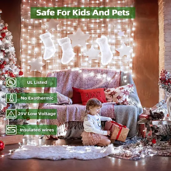 1500 LED Chrstmas String Lights - 492FT (Cool White) {4}