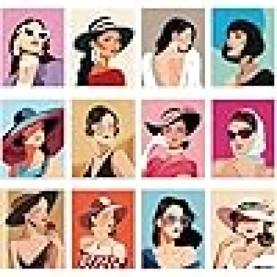 Adults Sip and Paint Party Kit Pre Printed Canvas Bulk {1}