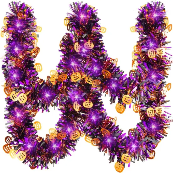 20FT/6M Halloween Tinsel Garland {1}