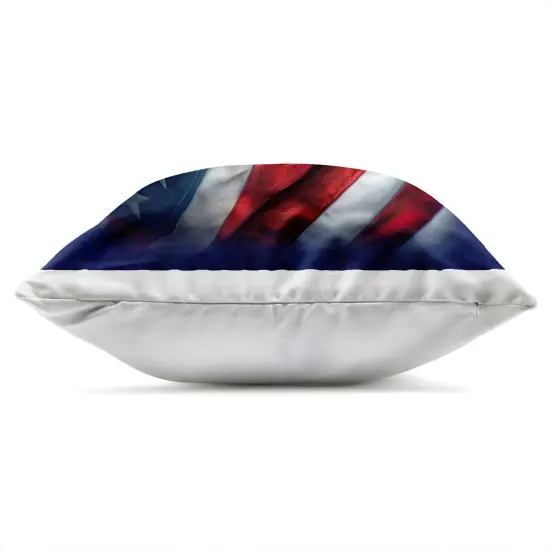 Stupell Industries Patriotic Kitten Flag Outdoor Pillow, 18 x 7 x 18 {3}