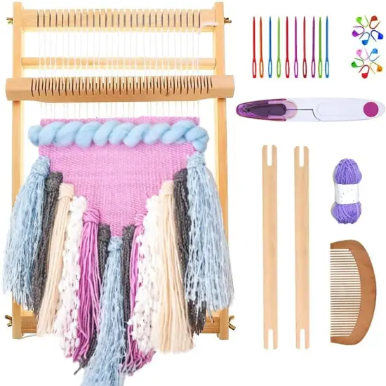 15.7 11.8in - Wooden Multi-Craft Weaving Loom Large Frame to Handcraft {1}