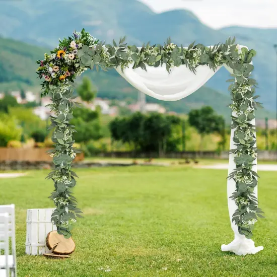 Gypsophila and Willow Leaves Faux Hanging {6}