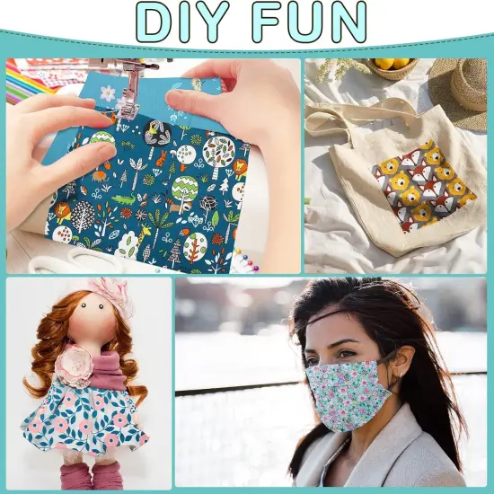 40 Pcs 10 x 10 Inches Animal Cotton Fabric Bundle Squares Precut {5}