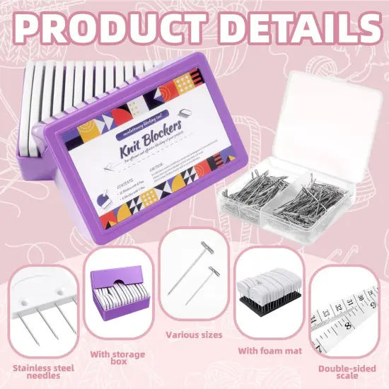 20Pcs Knit Blockers Combs Pins {4}