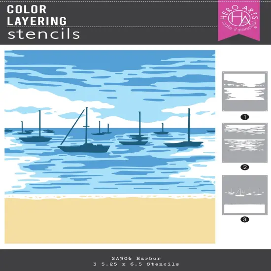 Hero Arts Color Layering Stencils-Harbor {1}