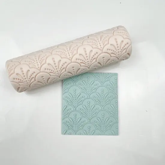 Scallop Art Deco Texture Roller {1}