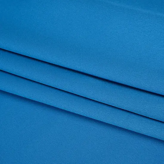 1 Yard Bright Blue Polyester Crepe Back Satin 56" Width Designer Fabric {4}