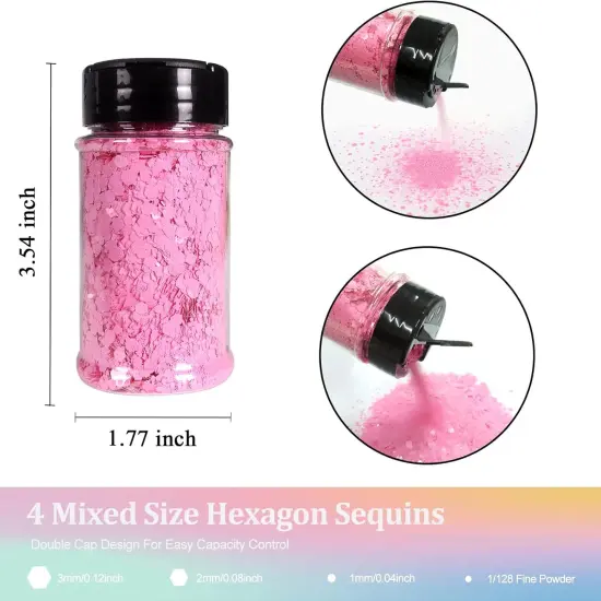 Holographic White Glitter,1.76oz/50g Iridescent Mermaid {4}