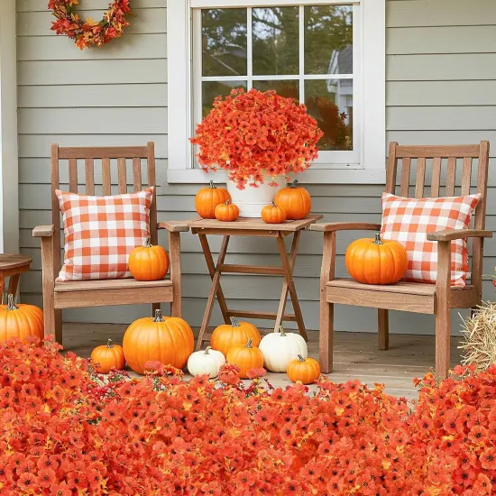 24 Bundles Artificial Fall Flowers {3}