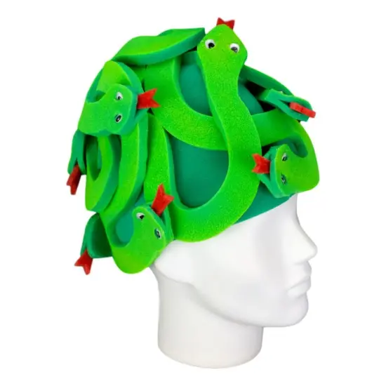 Edge Collections - Green - Striking Medusa Party Wig! {2}