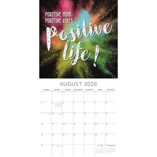 The Gifted Stationary 2026 Square Wall Calendar, Today is Going to Be Awesome, 16-Month Arts & Antiques Theme Hanging Calendar with 180 Reminder Stickers, Month Planner for Creative Spaces, 12x12" Multicolor {3}
