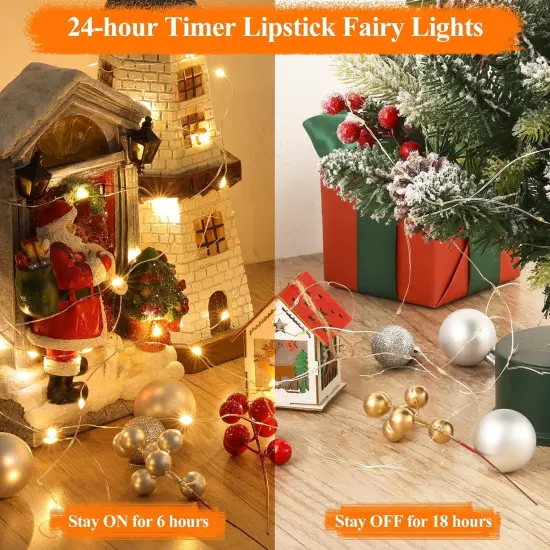1 Pack Rechargeable Fairy Lights (6FT, Warm White) {3}