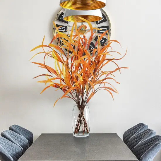 6Pcs Fall Leaves Stem {4}