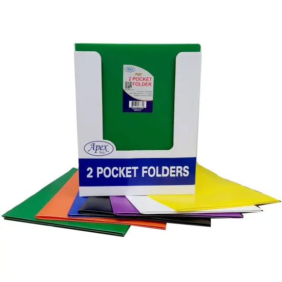 Poly Pocket Folders 2-Pocket w/ Card Slot &ndash; 48 Pcs {1}