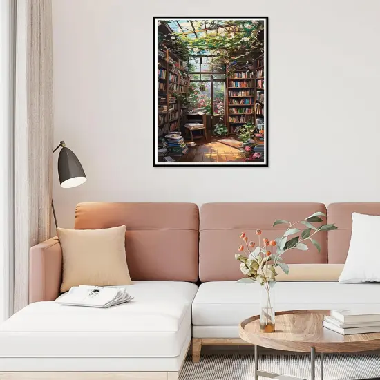 Diamond Art Kits for Adults Bookshlf, {4}