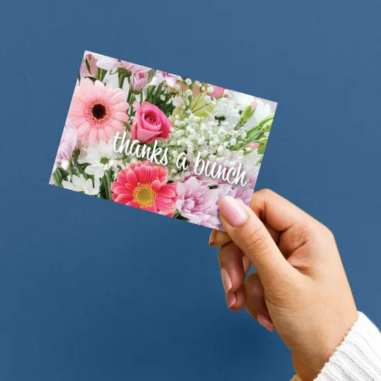 Great Papers! Bunch of Flowers Thank You Note Card and White Envelope, 4.875" x 3.375", 24 count {3}