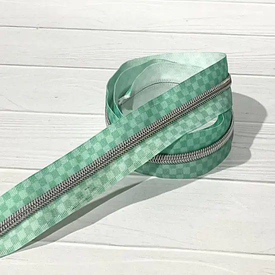 Tonal Check tape with Silver teeth {4}