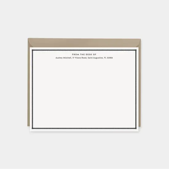 Decorative Border Note Cards, {4}