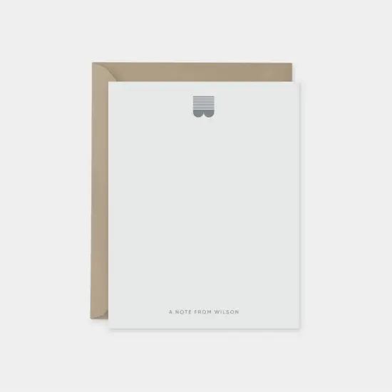 Boccaccio Font Monogram Note Cards III {1}