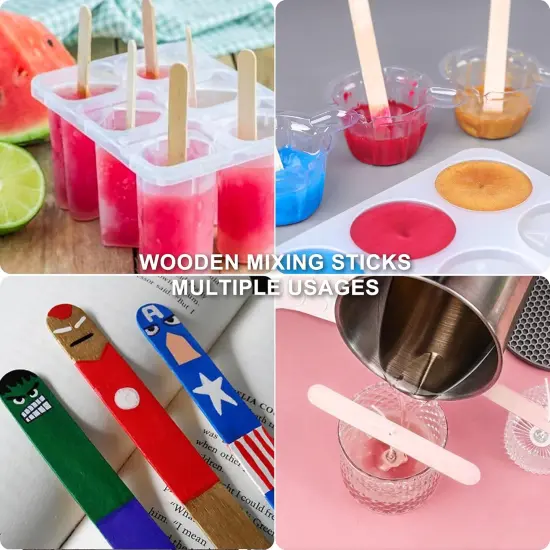 LET'S RESIN Epoxy Mixing Cups Kit,200Pcs, Plastic, 30ml Disposable Measuring Cups,50 Wooden Stirring Sticks, Dropper for Paint Mixing, Jewelry Making {5}