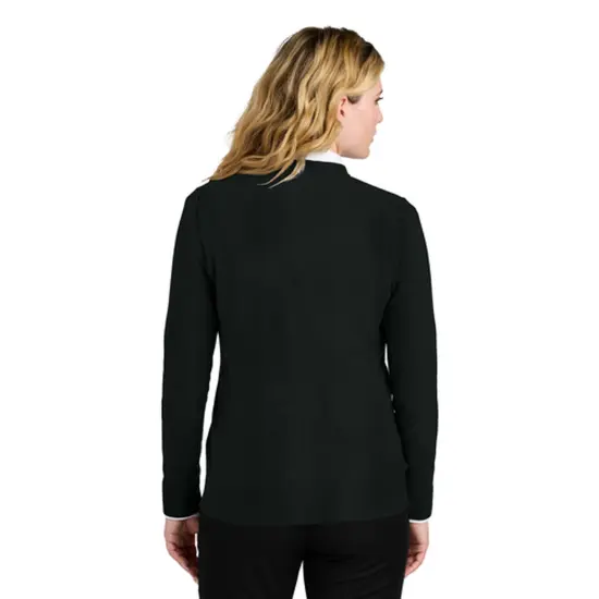 Port Authority&reg; Women&rsquo;s Easy Care V-Neck Sweater Deep Black {5}