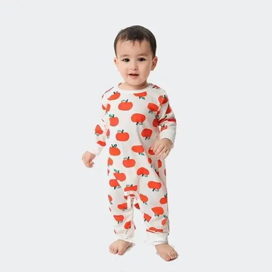 Pumpkin Printed Christmas Pajamas Outfits {7}