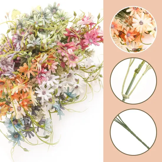 Artificial Flowers Wildflowers Silk Daisy Spring {2}
