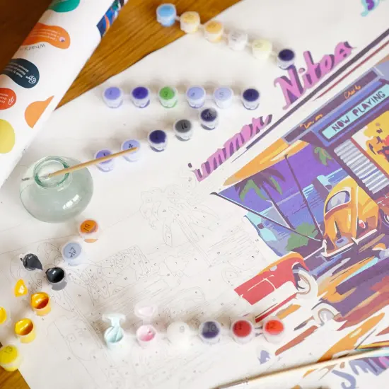 Summer Nites &ndash; Paint by Numbers Kit | DIY Painting | Canvas Art for Adults {3}