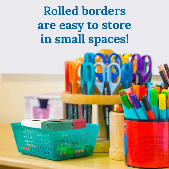 Carson Dellosa 195Ft Merry & Bright Bulletin Board Borders, 3Pack Scalloped Red, White, Green Bulletin Board Border, Bulletin Board, Winter D&eacute;cor, Christmas Bulletin Board Decorations, Classroom D&eacute;cor {4}