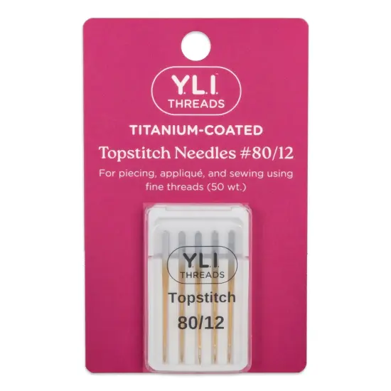 #80/12 Titanium-Coated Topstitch Needles {1}