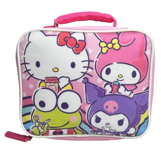 Hello Kitty & Friends 16" Shoulder Backpack with Rectangular Lunch Bag {4}