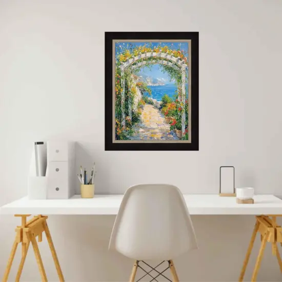 Cafe Wood With Silver Lip Picture Frame 40x40 frame {6}