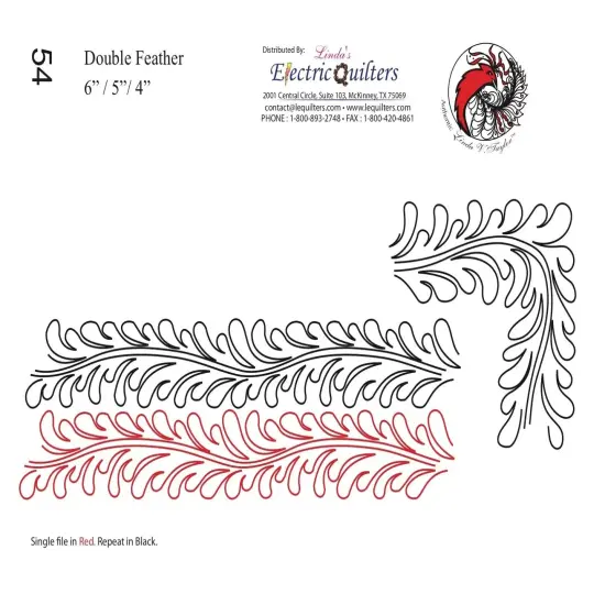 054 Double Feather Pantograph by Linda V. Taylor {1}