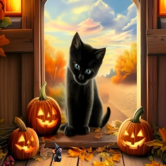 Sunsout Halloween Pals 500 pc Halloween Jigsaw Puzzle 77204 {1}