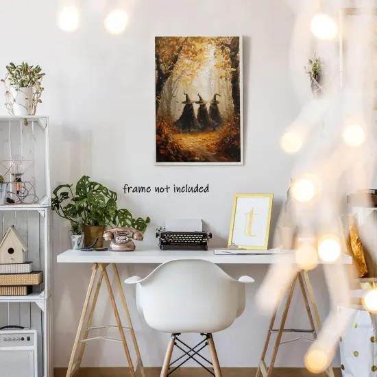 Vintage Three Witches in The Forest Witchy {4}