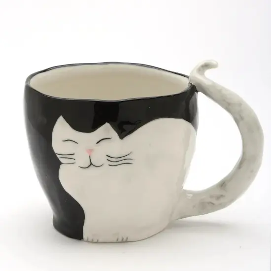 Ceramic White Himalayan Cat Mug, Cat Lover Gift, Gift for Her {3}