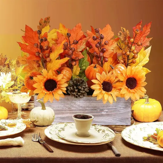 1 Pc Farmhouse Fall Floral Arrangement Table Centerpiece {2}