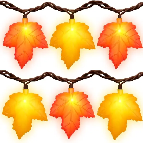 8.5 FT 3D Maple Leaf Lights 10 LED {1}